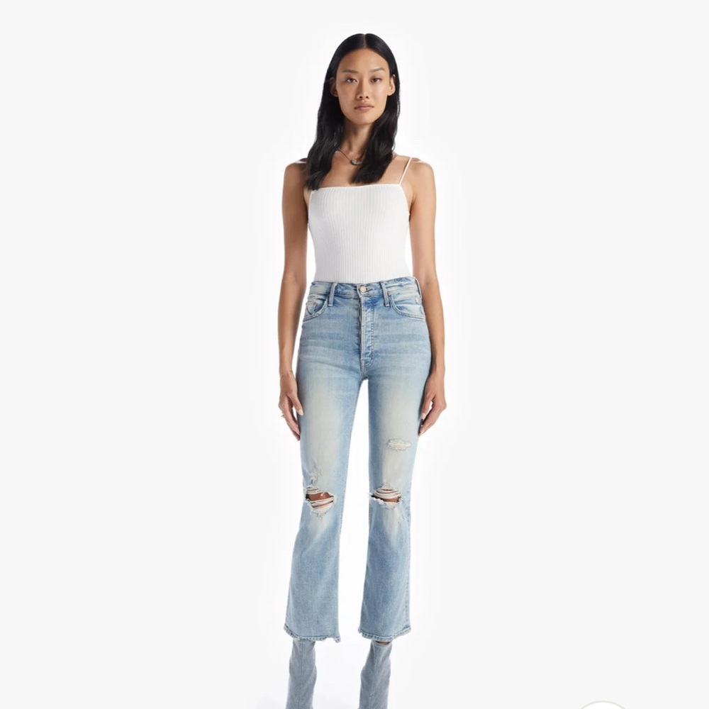 MOTHER Denim - Mother the Tripper Flare - color “cut flowers” size 28